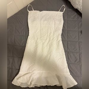 White short dress, spaghetti strap, size xs